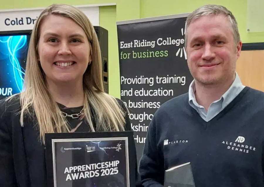 Alexander Dennis wins Employer of the Year at TEC Partnership Apprenticeship Awards