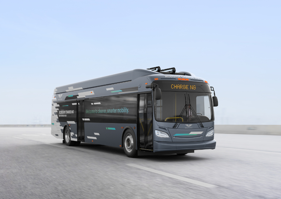New Flyer introduced three-door configuration on Xcelsior